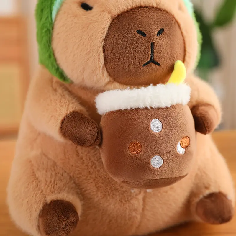 30cm/40cm Fluffy Capybara Plush Doll Kawaii Capybara Stuffed Toy Simulation Stuffed Animals Girls Birthday Gift Home Decor