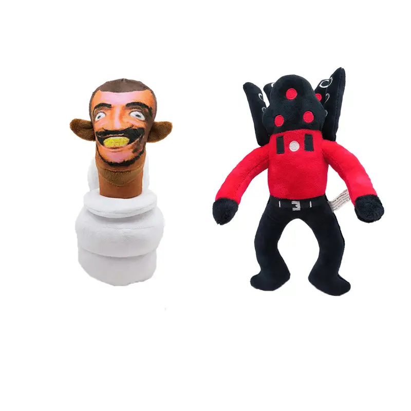 Skibidi Toilet Stuffed Plush Doll Toys Collectible Gifts for Kids Fans Adults Birthday Anime Game Figure Titan TV Man Cameraman