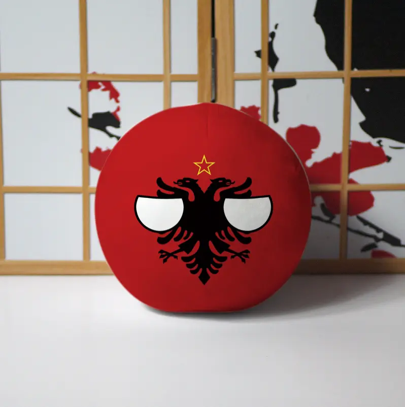 Polandball Plush Doll Albania Romania Bulgaria Mongolian Afghanistan Cambodia Countryball Stuffed Pillow Pendant Cosplay Gift