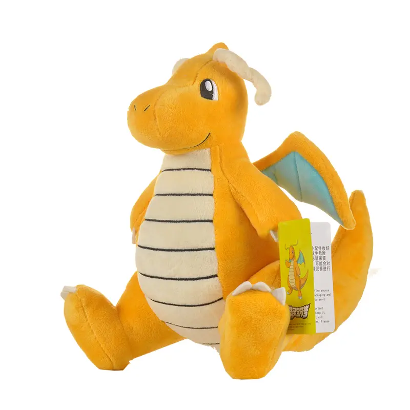 Pokemon Kawaii Dragonite Stuffed Toys Cartoon&Cute Plush Dolls Throw Pillow Birthday Gift for Kids Friends Boys Home Decoration
