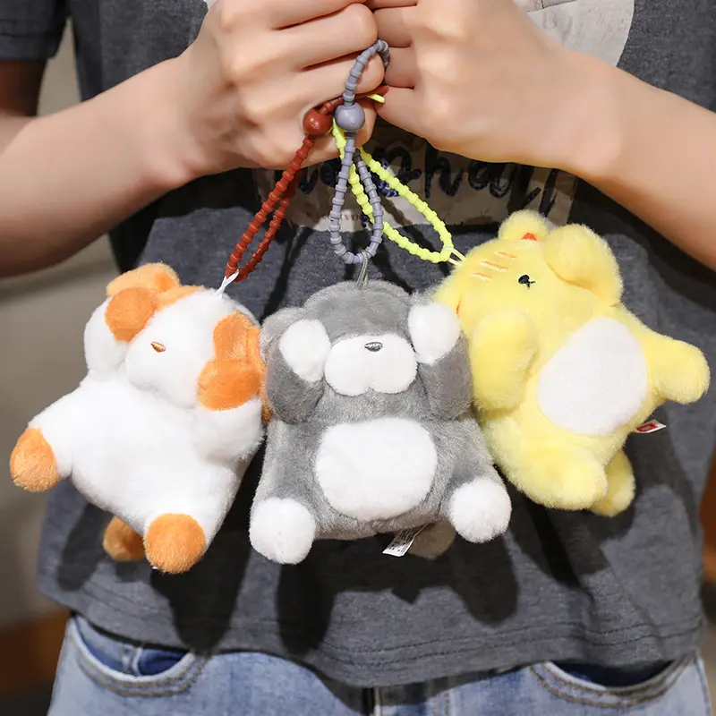 Capybara Plush Toy Cartoon Capibala Plushie Dolls Stuffed Animal Pillow Home Decor bag Pendant keychain Kids Xmas Gifts