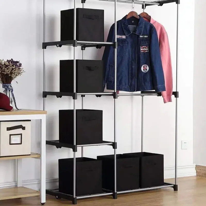 26x26x28cm 1/2 pc Cubes Bins Pure Color Non Woven Square Storage Box Clothes Toys Sundries Storage Box Wardrobe Drawer Organizer