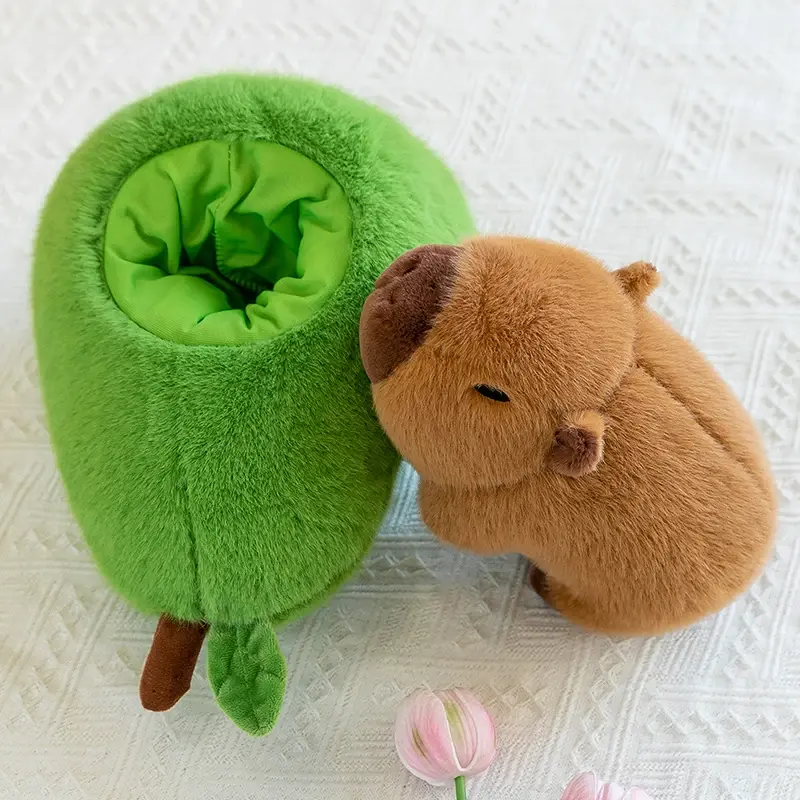 Avocado Capybara Capibara Creative Throw Pillow Plush Doll Doll Girlfriend Birthday Gift Doll