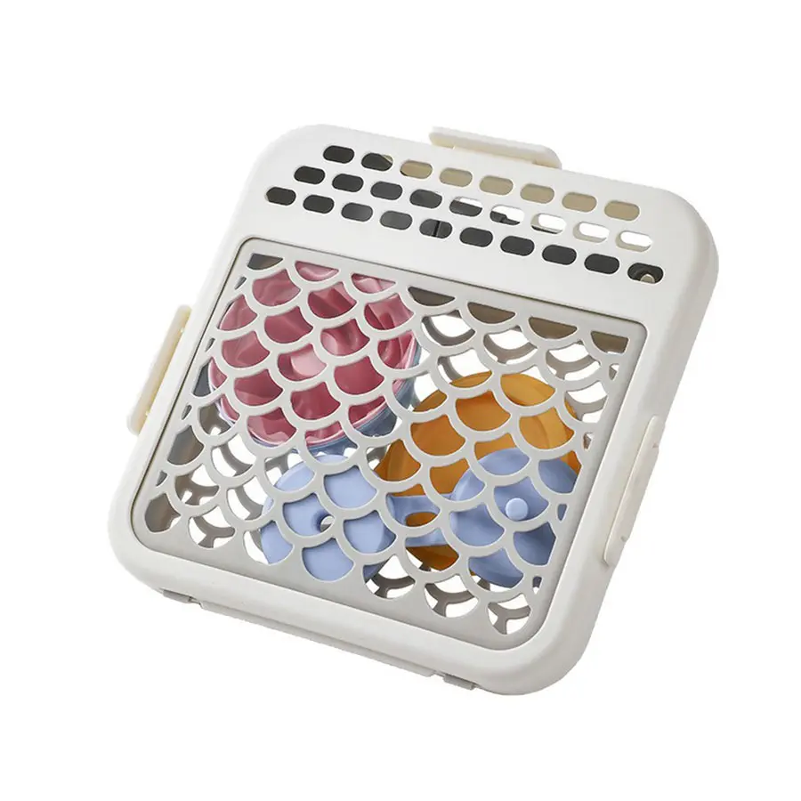 Food-grade Silicone Silicone Mesh Box Drain Mesh Spoon Drain Bag Dishwasher Cutlery Basket Small Items Mesh Design