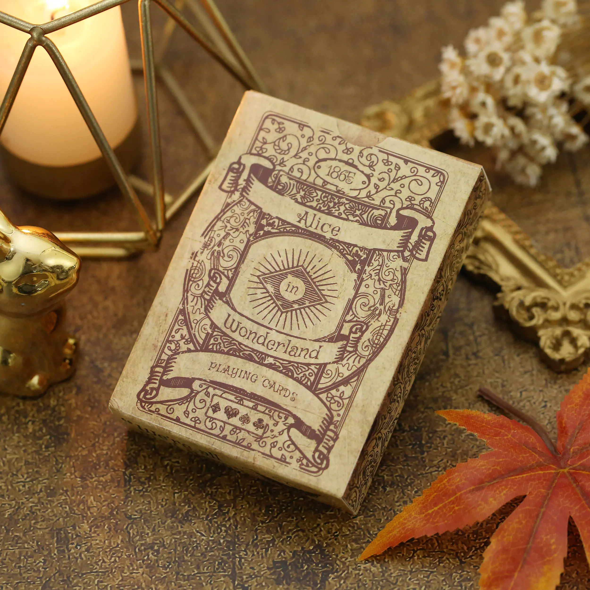 ​1Set Vintage Style Playing Cards Alice in Wonderland Poker Playing Cards Deck Board Games Retro Poker Never open