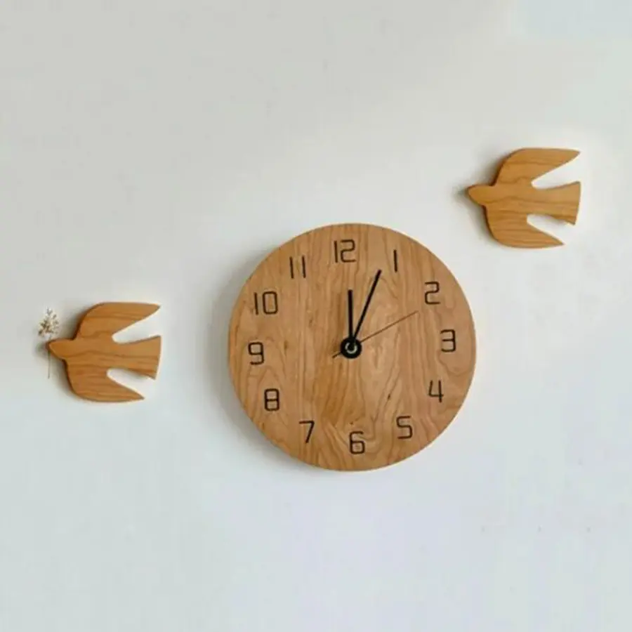 Wooden Bird Ornaments Wall Decorations Wall Hangings Hand Pendant Home Accessories Handicraft Figurines Sculpture Statue Craft