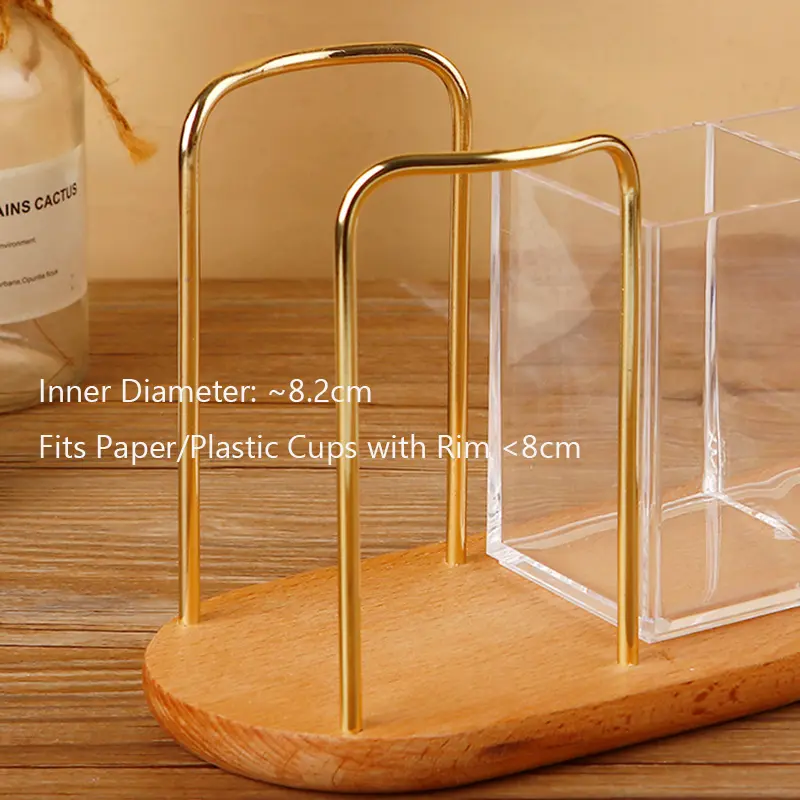 3 in 1 Disposable Cup Storage Holder Acrylic Tableware Organizer Water Cups Dispenser Dining Table Organizer for Restaurants Bar