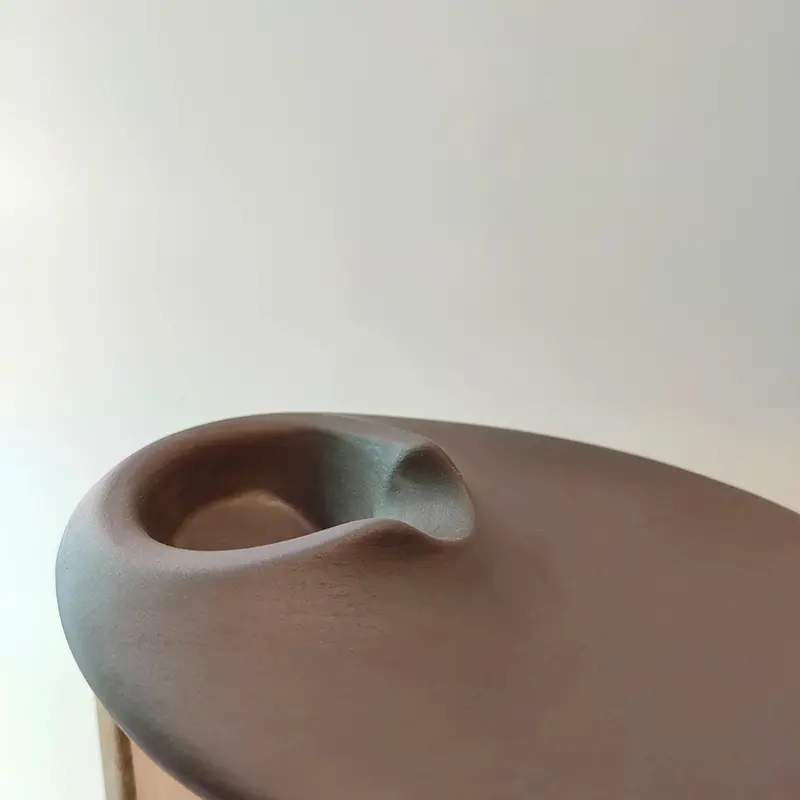 Santo Holder Smudge Bowl Ceramic for Yoga Room Decorative Smudge Ash Catcher for Burning Wooden Cone-Shaped Fragrances