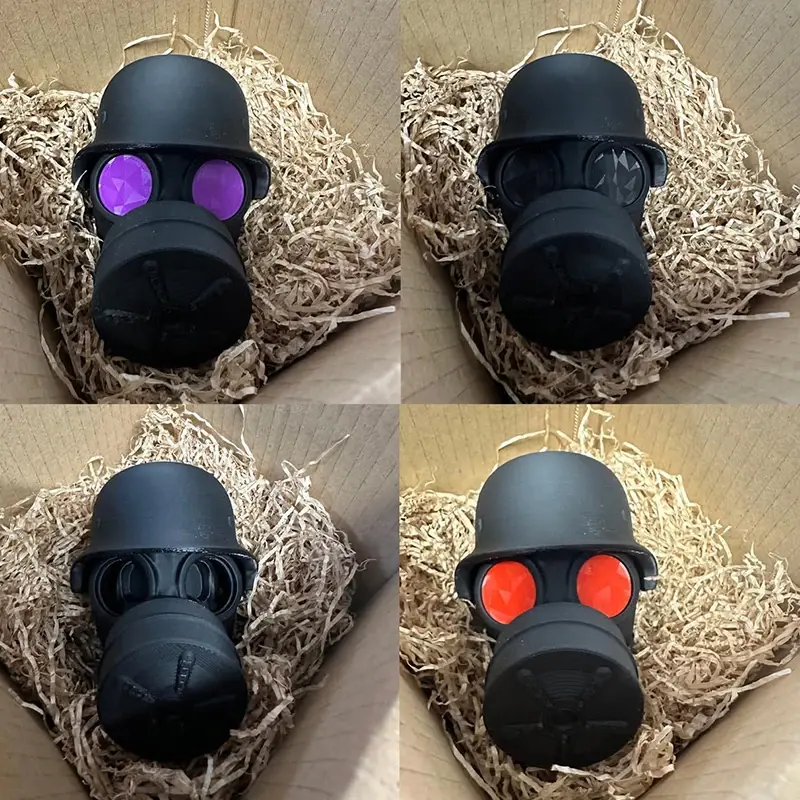 Trailer Hitch Cover With Steel Helmet And Gas Mask 3d Printed Trailer Hitch Ball Cover Prevent Receiver Tube From Rusting