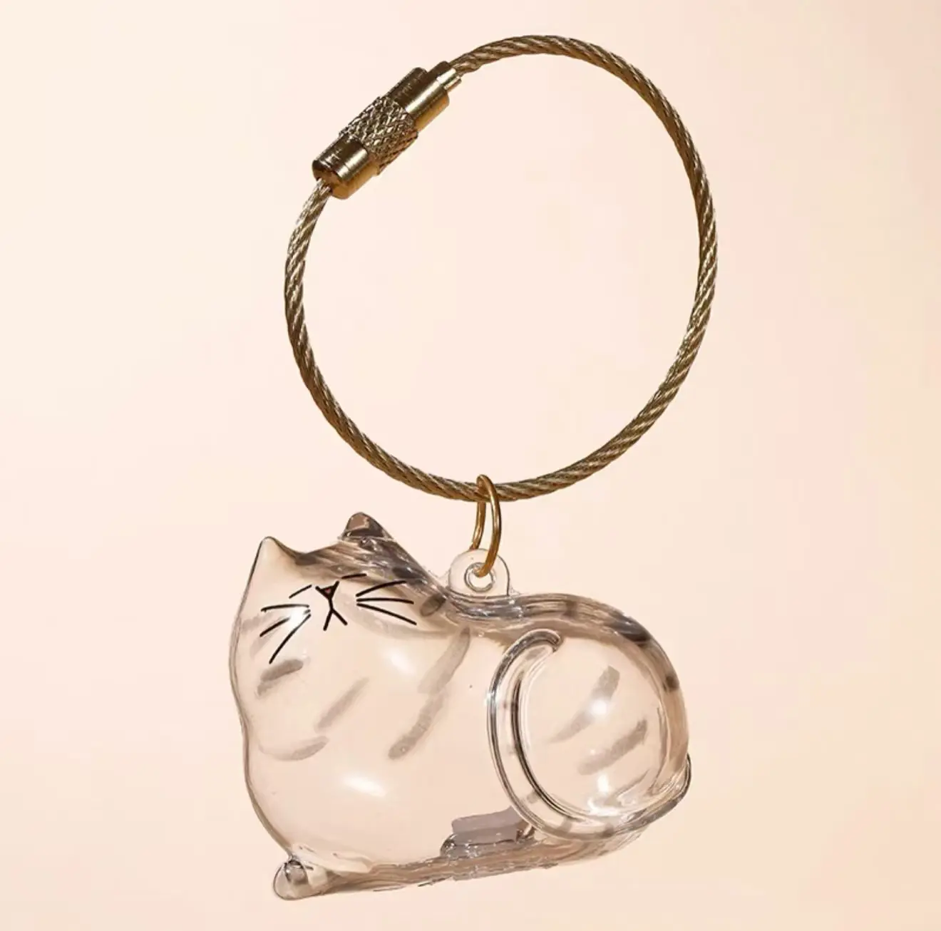 Transparent Pet Fur Storage Capsule – Hanging Ornament for Cat/Dog Hair Keepsakes & Decor