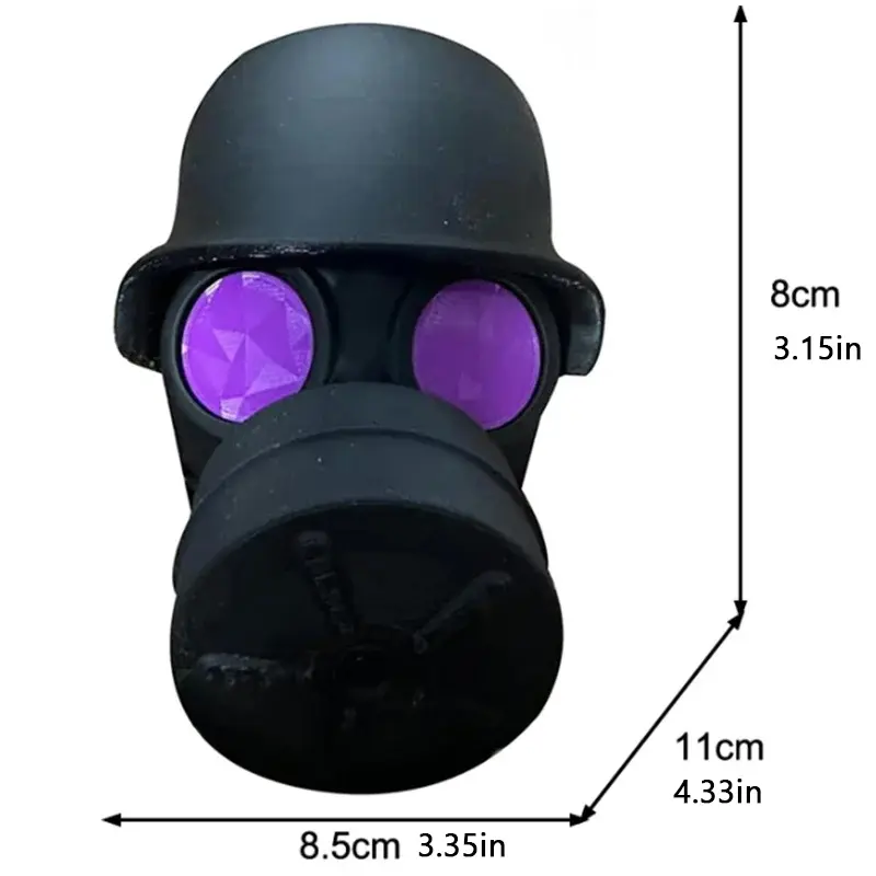 Trailer Hitch Cover With Steel Helmet And Gas Mask 3d Printed Trailer Hitch Ball Cover Prevent Receiver Tube From Rusting
