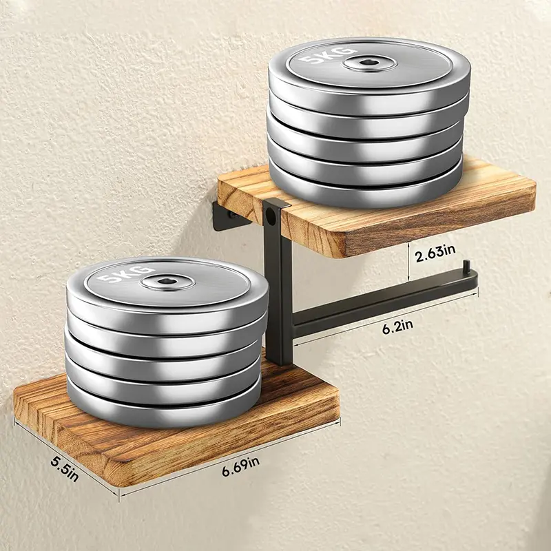 1pcs Wooden Paper Towel Holder Space Saving Countertop Organizer with Vertical Paper Towel Storage for Kitchen and Bathroom