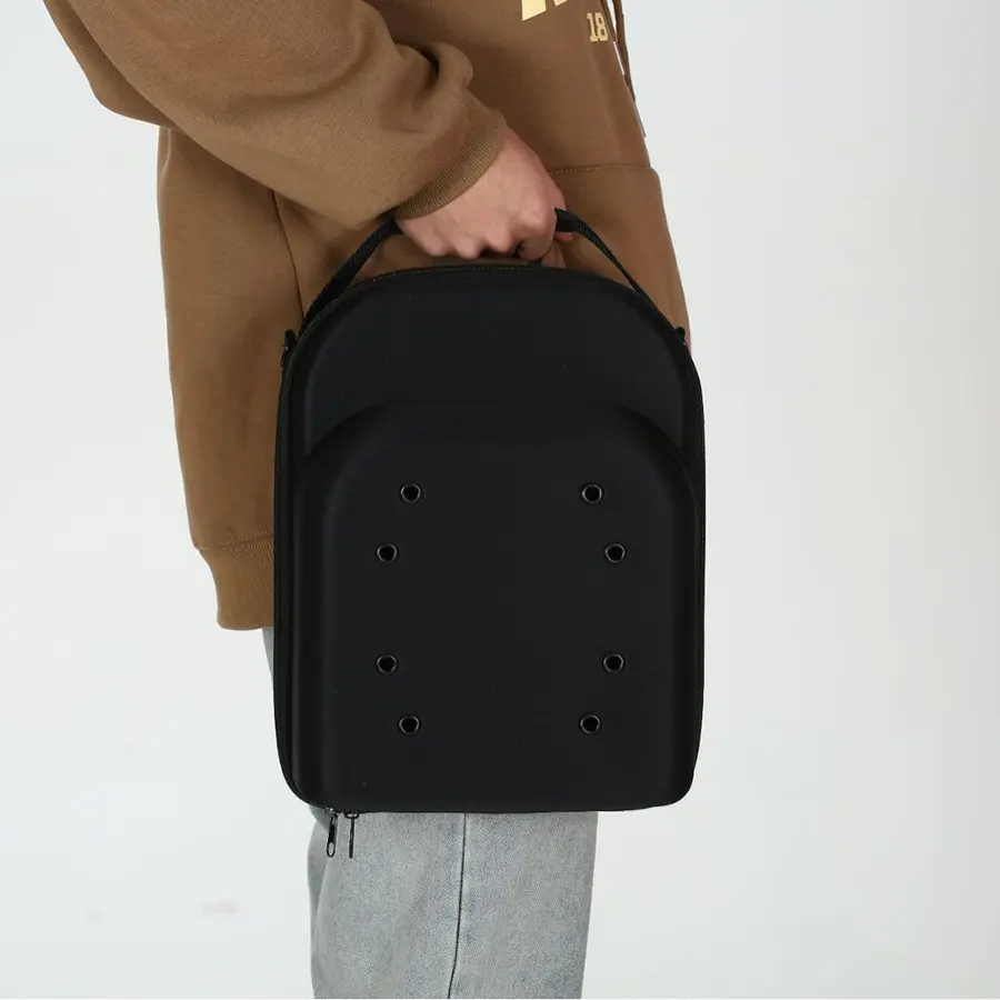 Portable Multifunctional Baseball Caps Storage Bag Black Hard EVA Organizer Hats Holder for Travel Outdoor Use Handbags