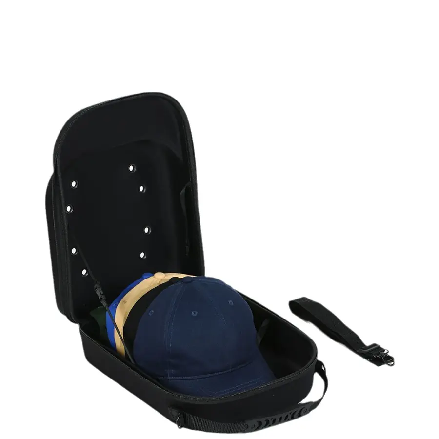 Portable Multifunctional Baseball Caps Storage Bag Black Hard EVA Organizer Hats Holder for Travel Outdoor Use Handbags