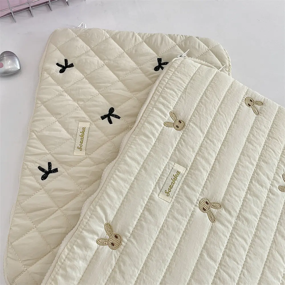 Cute Bow Graphic Laptop Bag Tablet Sleeve Case 11 13.3 14 15.6 Inch For Macbook Air 13 Pro Xiaomi Lenovo Dell Notebook Soft Case