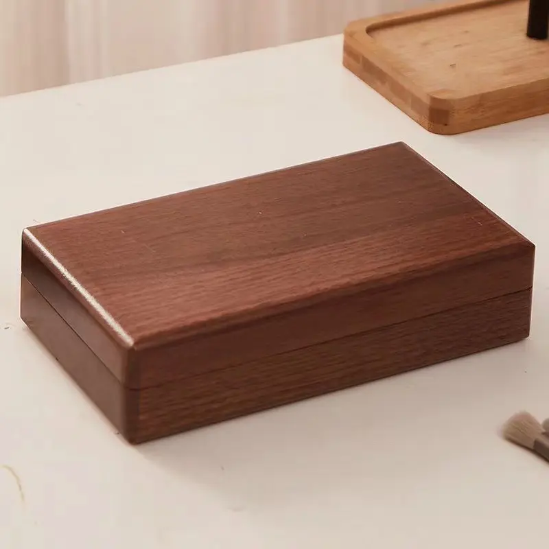Premium Wooden Jewelry Box - Wedding Ring Holder, Earring & Rings Storage, Elegant Gift Box for Women