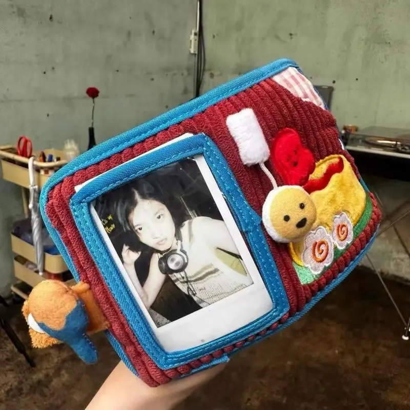 New Arrival Cute Canvas Wallet Short Zipper Wallets for Woman Purse Small Fold Denim Corduroy Card Holders Coin Purse Cartoon