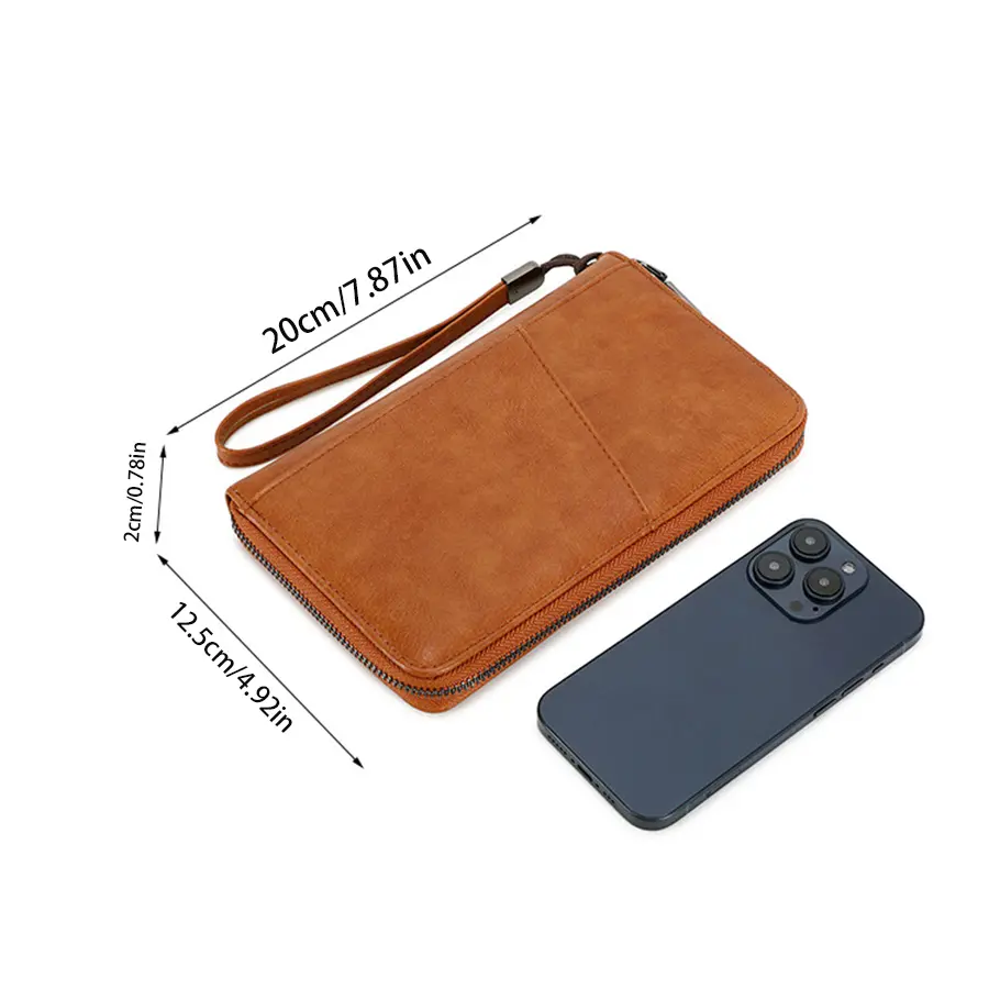 Fashionable RFID passport clip front pocket multifunctional PU leather passport cover holder passport wallet travel accessories