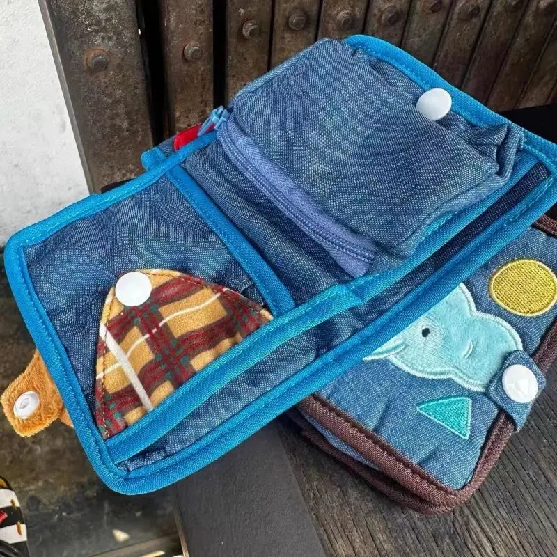 New Arrival Cute Canvas Wallet Short Zipper Wallets for Woman Purse Small Fold Denim Corduroy Card Holders Coin Purse Cartoon