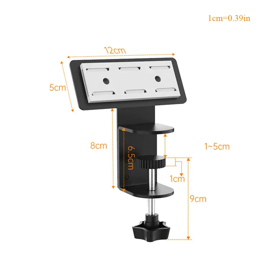 Under Desk Power Strip Holder – No-Drill Cable Management Tray for Outlet Fixing, Wire Organizing & Shelf Storage