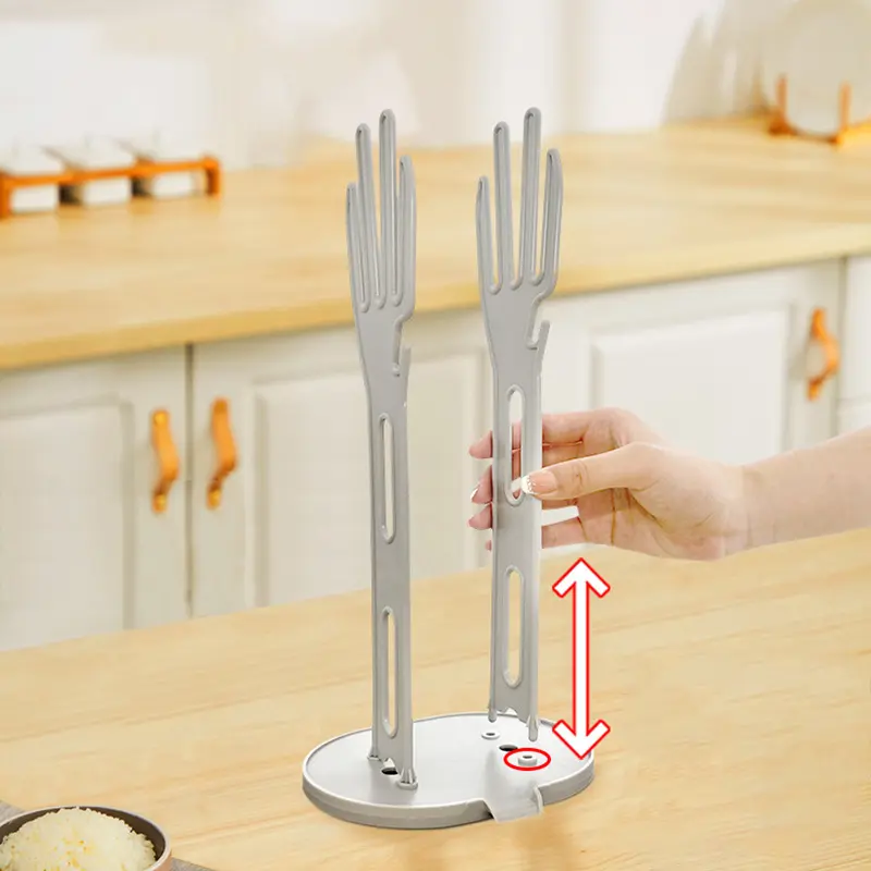 1PC Kitchen Glove Stand Holder Rubber Glover Dryer Rack Towel Holder Drain Countertop Storage Rack Kitchen Sink Accessories Tool