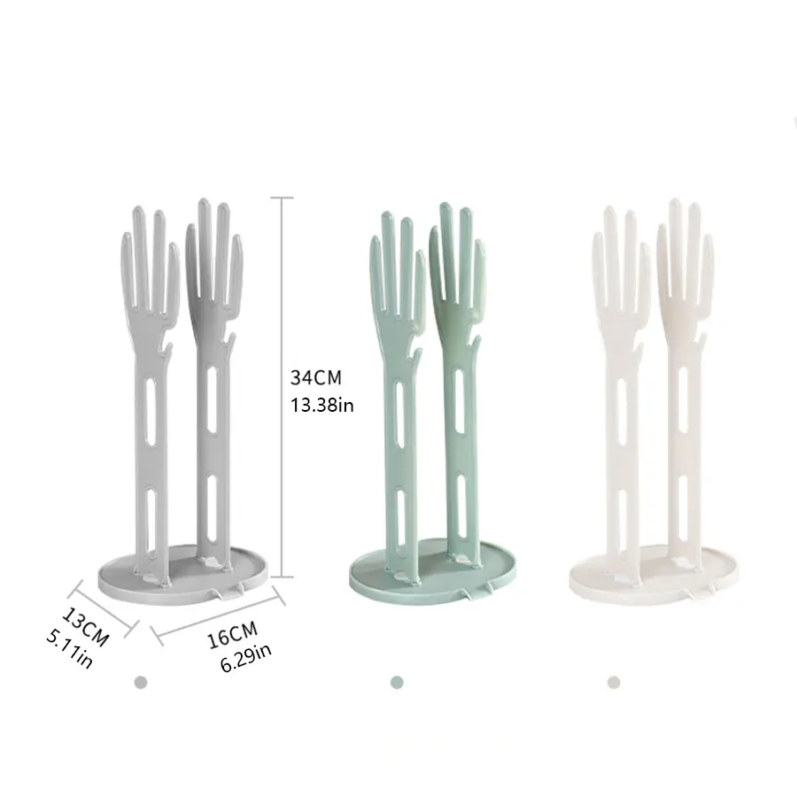 1PC Kitchen Glove Stand Holder Rubber Glover Dryer Rack Towel Holder Drain Countertop Storage Rack Kitchen Sink Accessories Tool