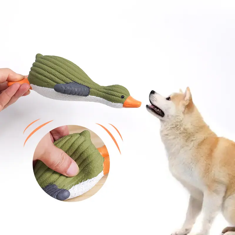 Latex Dog Toys Sound Squeaky Penguin Animal Chew Pet Rubber Vocal Toys For Small Large Dogs Bite Resistant Interactive Toy