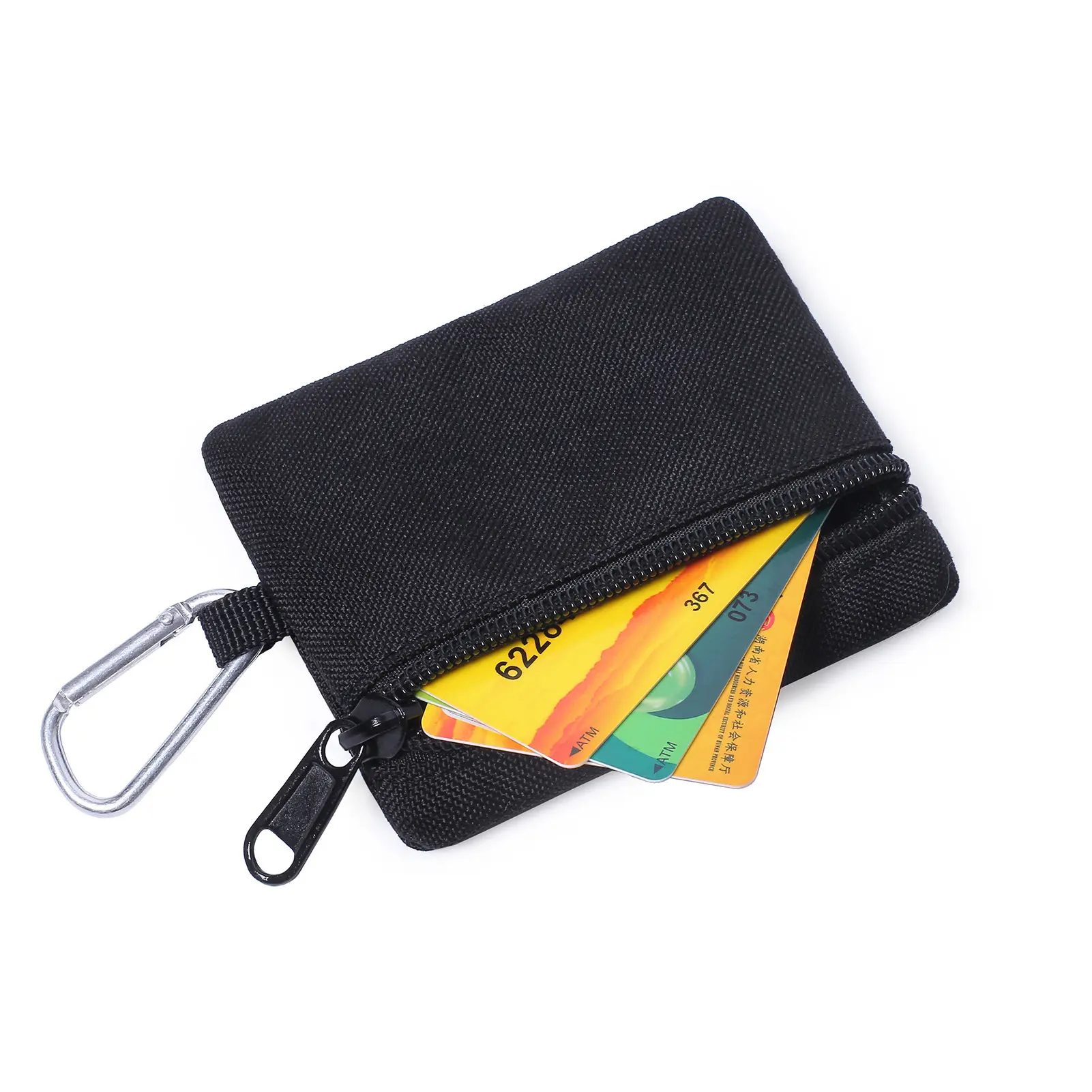 Men's Coin Purse Card Holder Canvas Small Wallet Outdoor Sports Storage Bag Small Hanging Bag Wallet Key Bag Mini Sports Bag