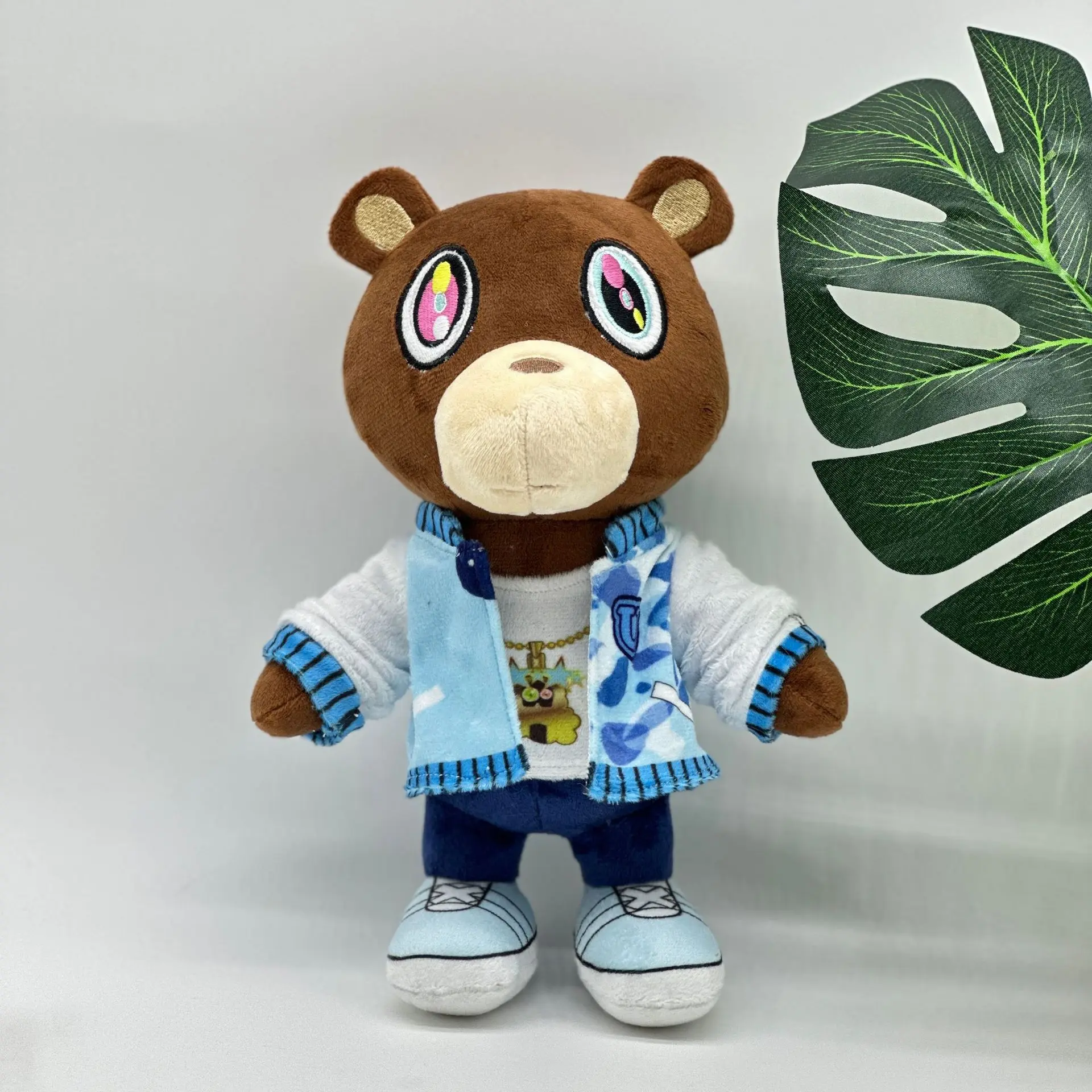 25-30CM Funny Joy Kanye Teddy Bear Plush Toy Cartoon Bear Dolls Stuffed Soft Toy Christmas Birthday Gift For Children