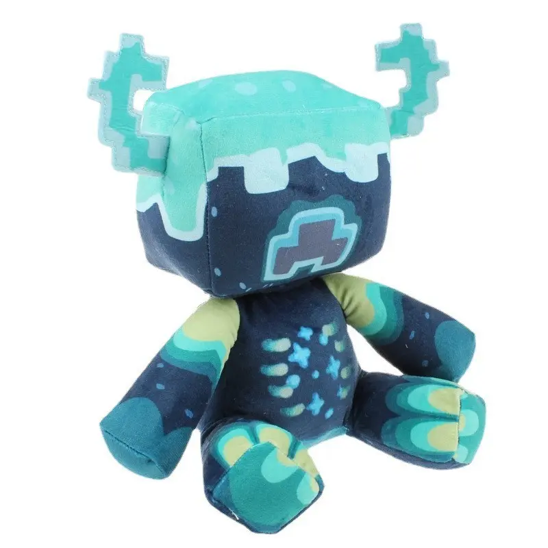 25cm Kawaii Plush Toy Warden Doll Crystal Super Soft Anime Plushie Game Blue Monster Toys For Children Kids Christmas Gifts