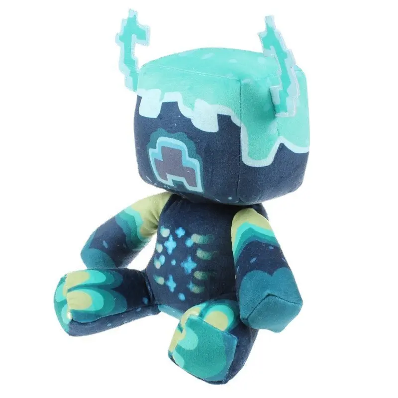 25cm Kawaii Plush Toy Warden Doll Crystal Super Soft Anime Plushie Game Blue Monster Toys For Children Kids Christmas Gifts