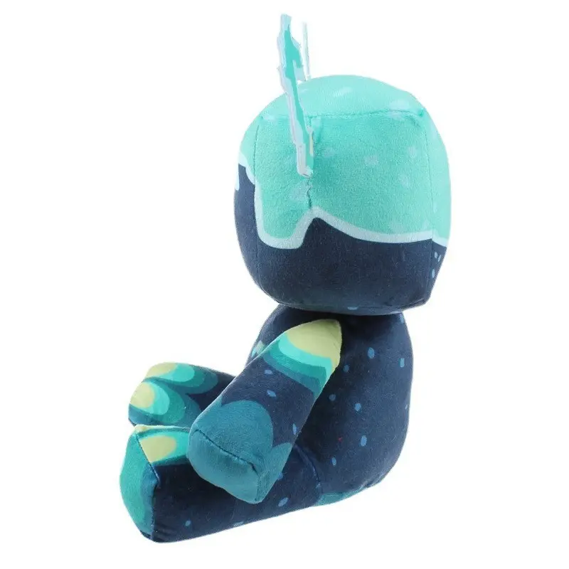 25cm Kawaii Plush Toy Warden Doll Crystal Super Soft Anime Plushie Game Blue Monster Toys For Children Kids Christmas Gifts