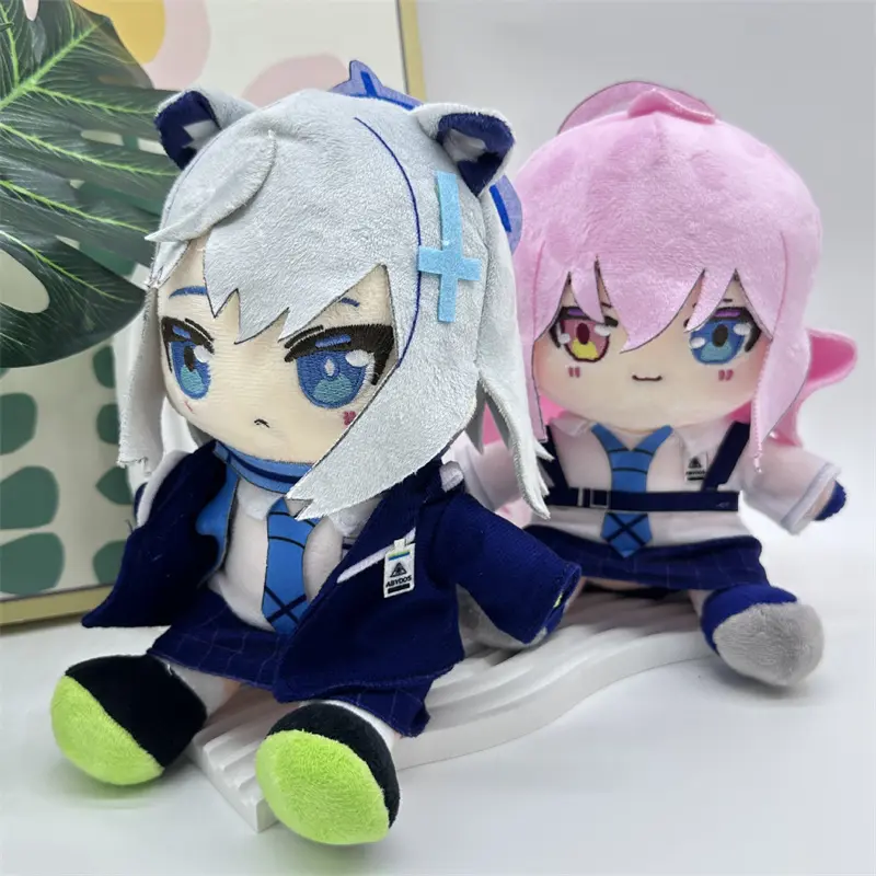Blue Archive Plush Toy Sunaokami Shiroko Takanashi Hoshino Game Stuffed Doll Cartoon Soft Figurine Gift for Kids Fans Birthday