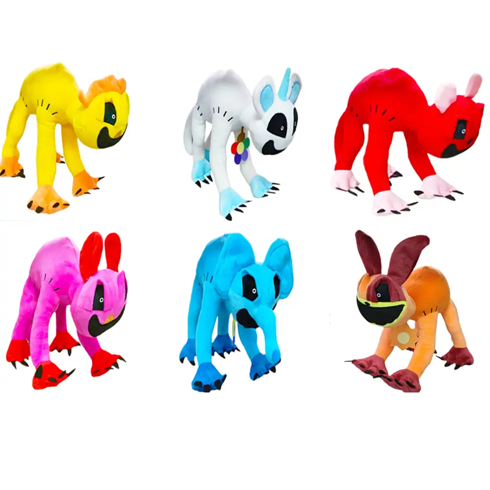 Smiling little animal Plush Toys Cat Dog Soft Stuffed Plushie Miss Delight Doll Decoration Birthday present for Kids