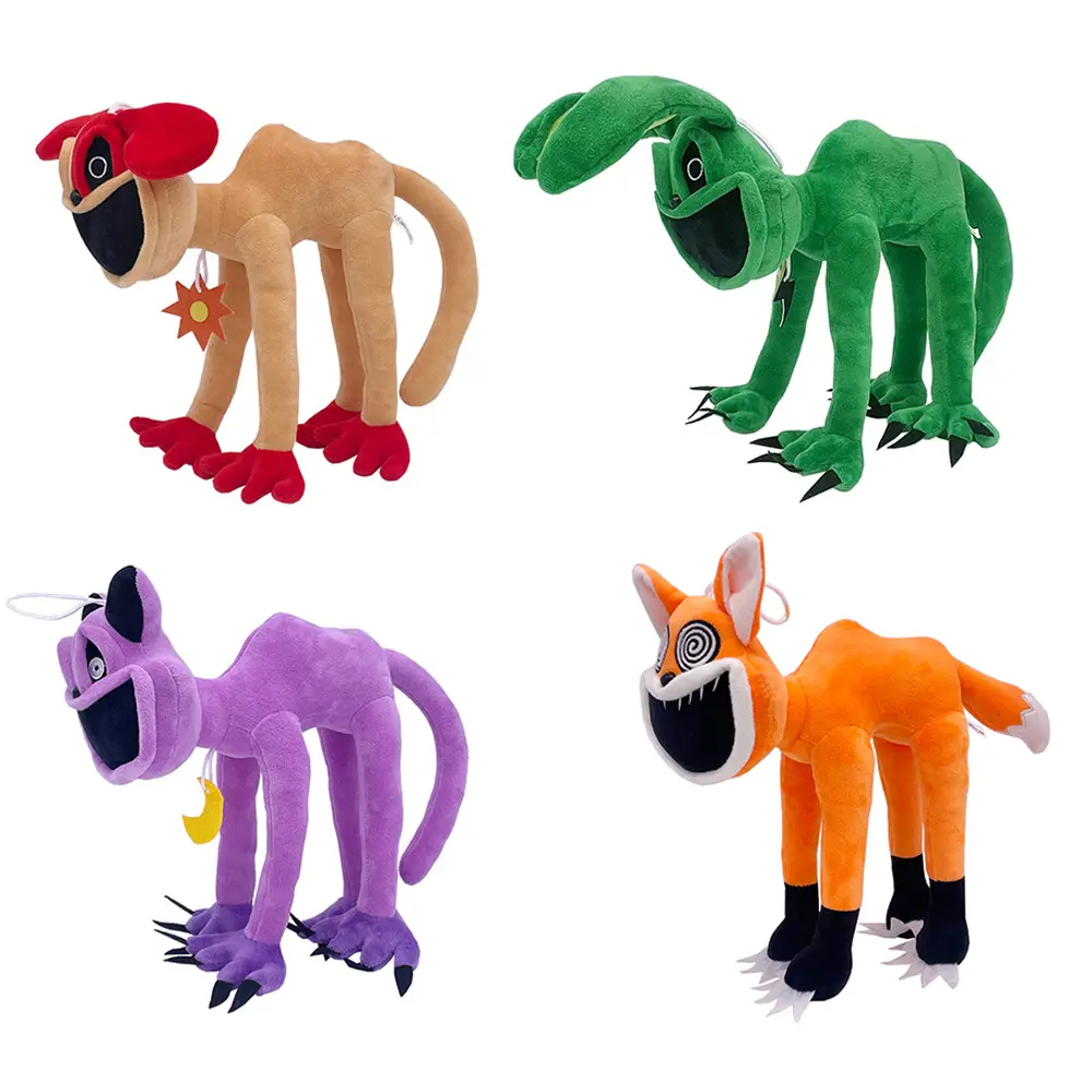 Smiling little animal Plush Toys Cat Dog Soft Stuffed Plushie Miss Delight Doll Decoration Birthday present for Kids