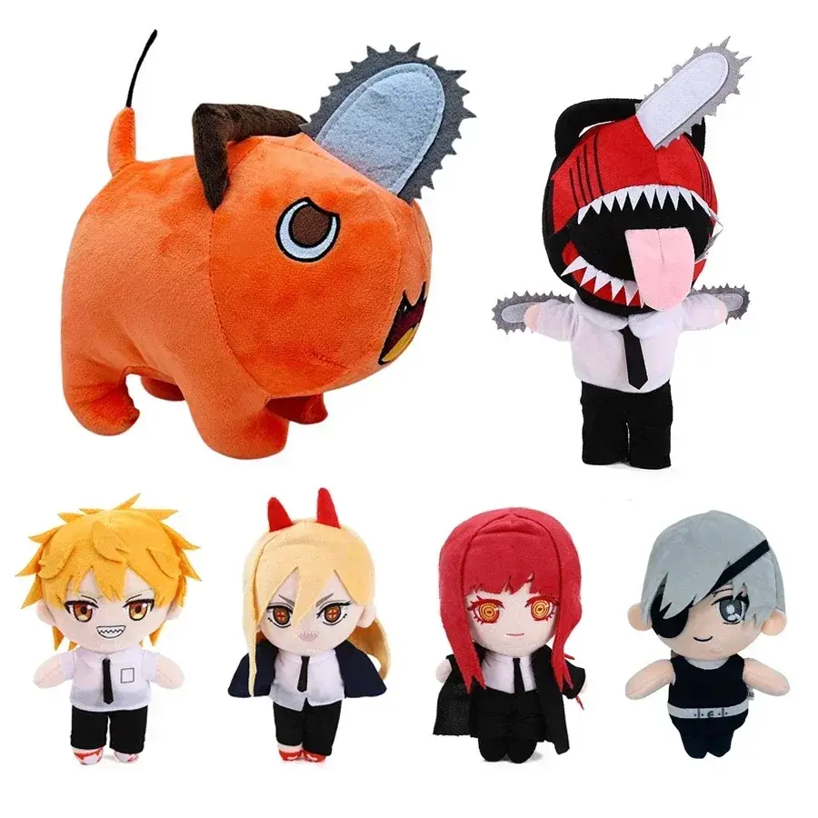 20cm Chainsaw Man Makima Angel Devil Denji Reze Power Hayakawa Aki Higashiyama Kobeni Pochita Plush Doll Cartoon Stuffed Toy