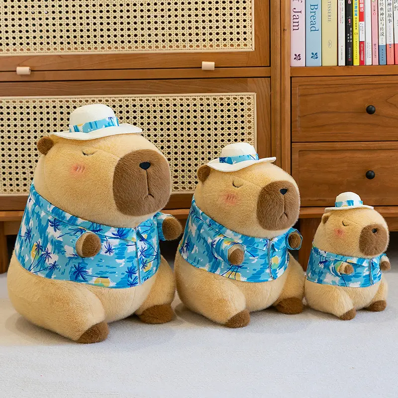 30cm Capybara Plush Simulation Capibara Anime Fluffty Toy Cute Doll Stuffed Animals Soft Doll Plush Christmas Thanksgiving Gift