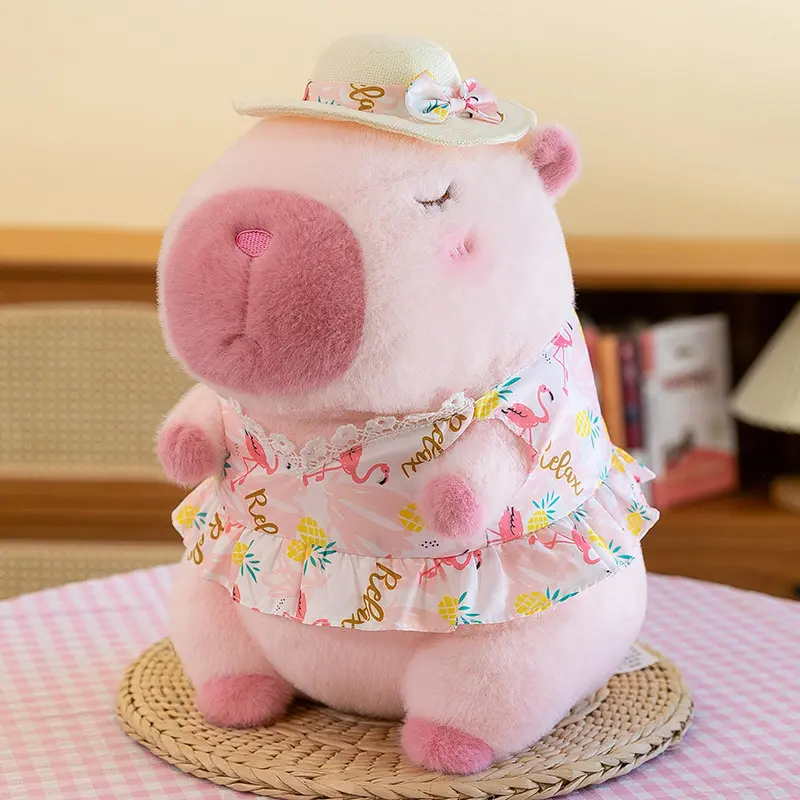 30cm Capybara Plush Simulation Capibara Anime Fluffty Toy Cute Doll Stuffed Animals Soft Doll Plush Christmas Thanksgiving Gift