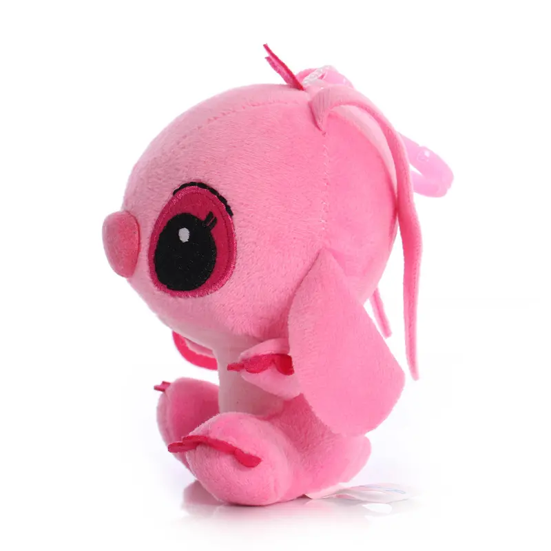 12cm Disney Lilo Stitch Couple Style Kawaii Stitch Plush Toy Keychain Pendant Doll Anime Stuffed Plush Girl Toys Kids Xmas Gift