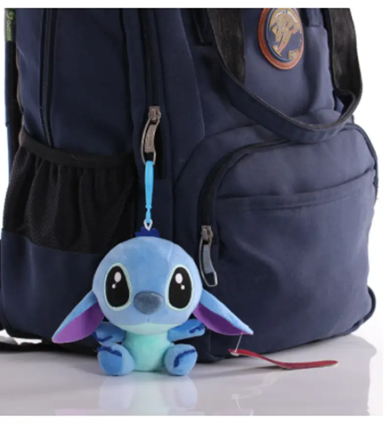 12cm Disney Lilo Stitch Couple Style Kawaii Stitch Plush Toy Keychain Pendant Doll Anime Stuffed Plush Girl Toys Kids Xmas Gift