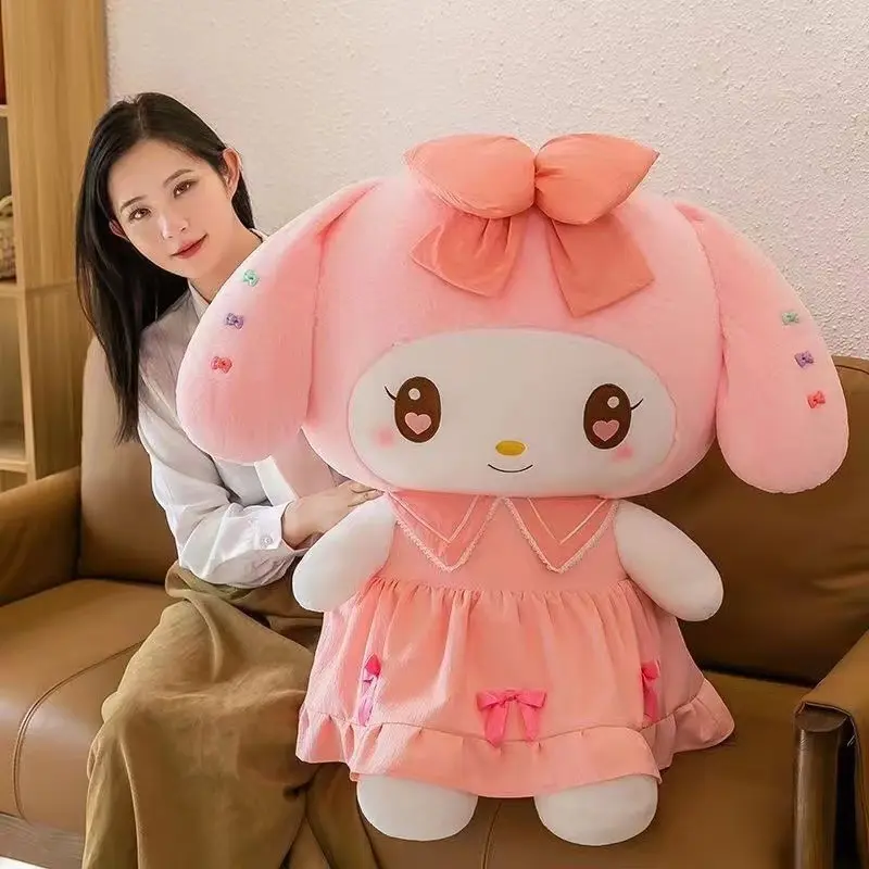 30cm Sanlio Purple Dress Kuromi Stuffed Plush Toy Cute Anime Surrounding Melody Plush Doll Gift for Girlfriend's Birthday
