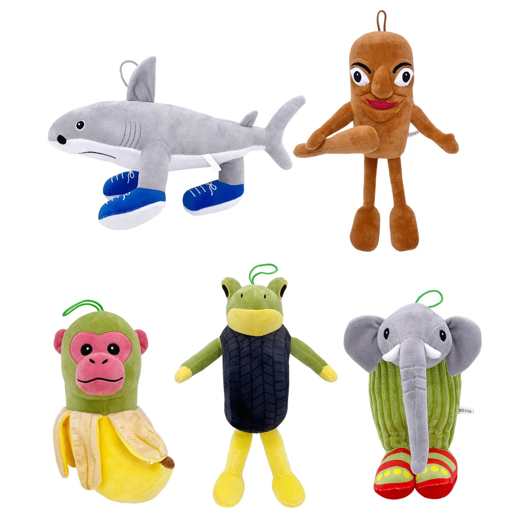 Tralalelo Tralala Plush Toy Tungtungtung Sahur Plush Italian Brain Rot Animals SHARK Anime Plush Plushie Stuffed Dolls Toy Gifts