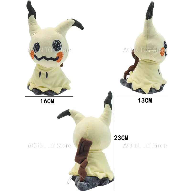 Pokemon Mimikyu Eevee Stuffed Plush Toy,Birthday Christmas Gifts for Kids,Anime Character Dolls 23cm