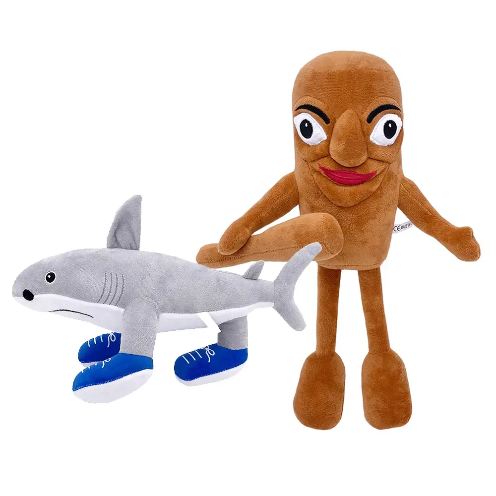 20styles Tralalelo Tralala Shark Plush Tungtungsahur Plush Funny Shark Wear Blue Shoes Stuffed Pillow Toy For Kid Birthday Gifts