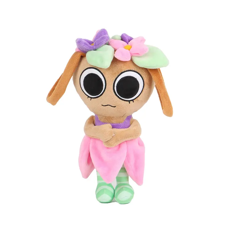 Dandy’s World Plush Belle Basket Bassie Plush Toy Movie Stuffed Animals Cute Anime Pebble Dog Doll Toys  for Kids Birthday Gift