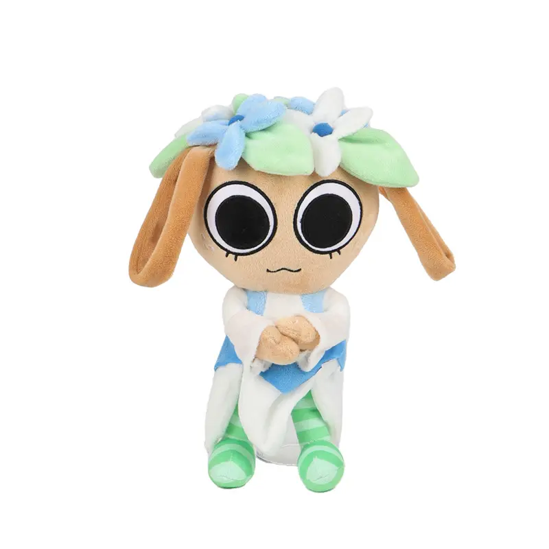 Dandy’s World Plush Belle Basket Bassie Plush Toy Movie Stuffed Animals Cute Anime Pebble Dog Doll Toys  for Kids Birthday Gift