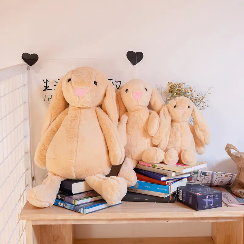 1/2PCS Plush Bunny Doll Children's Sleepy Soothing Doll Rabbit Dolls Shy Pink Rabbit Doll Children Gift Bedroom Plush Ornament