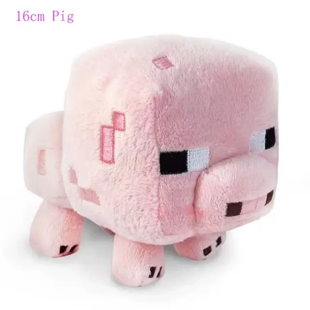 18cm Game MC Brown Bat Plush Toys MC Bat Baby Pig Ocelot Enderman Wolf Plush Toy Soft Stuffed Animals Toys Doll Gifts for Childr