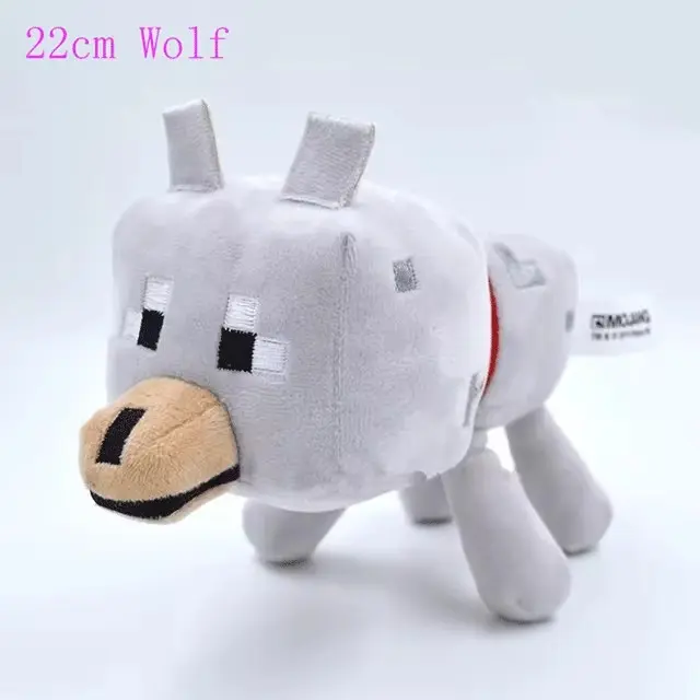 18cm Game MC Brown Bat Plush Toys MC Bat Baby Pig Ocelot Enderman Wolf Plush Toy Soft Stuffed Animals Toys Doll Gifts for Childr