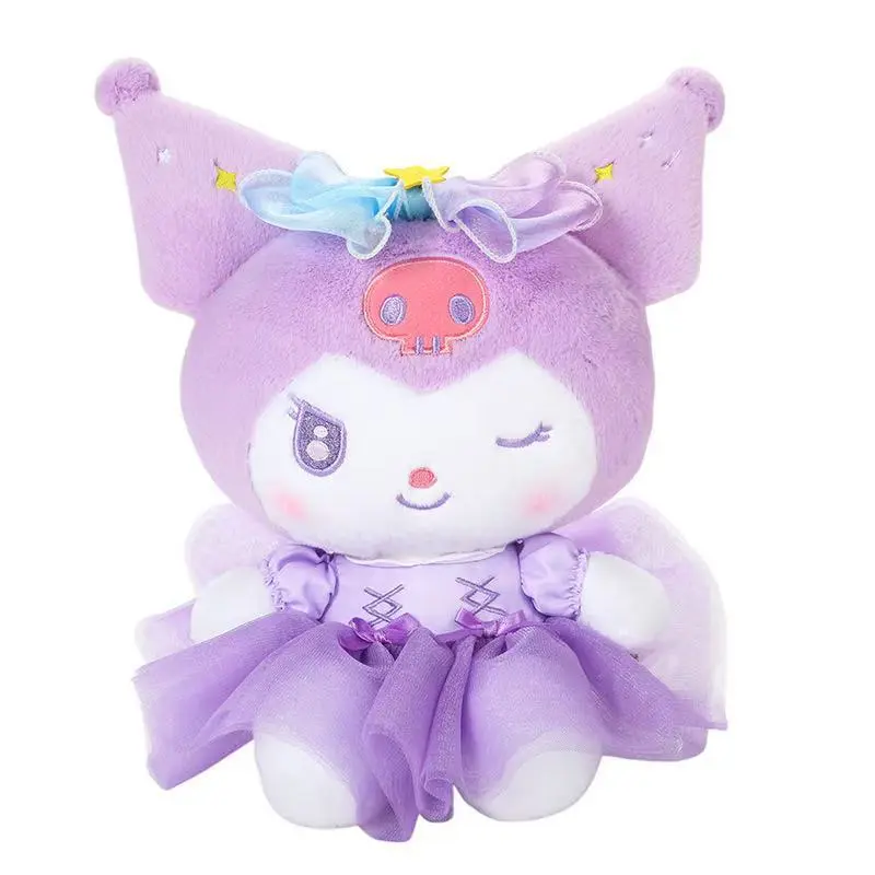 25cm Sanrio Peluche Toy Melody Kuromi Stuffed Plush Hello Kitty Cinnamoroll Plushine Home Decor Plushie Toy Girl Birthday Gift